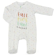 M15933: Baby "Full Time Fun" Cotton Sleepsuit (NB-3 Months)